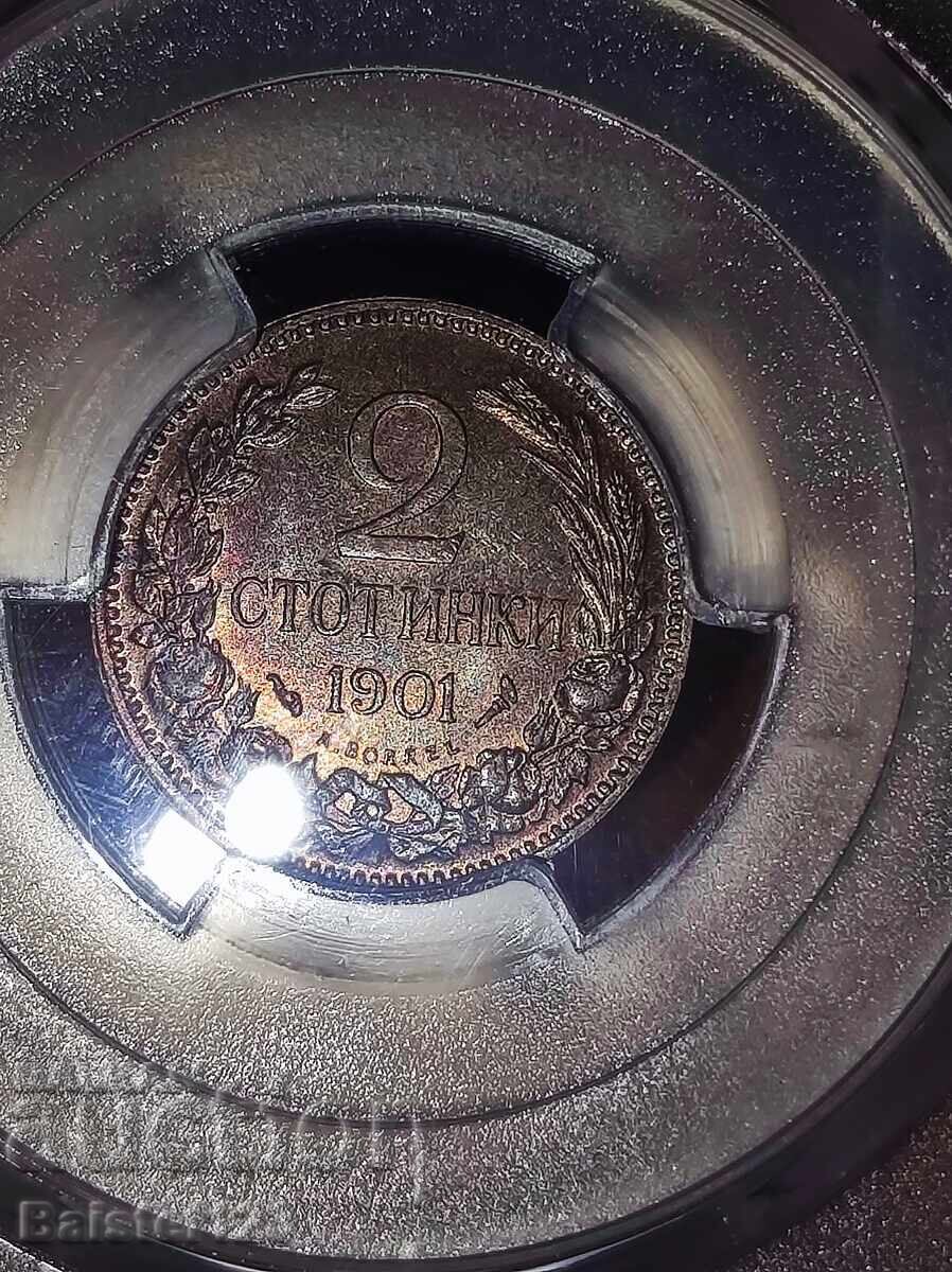 Licitație 2 St 1901 MS63BN