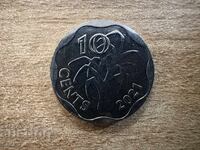 Eswatini (Swaziland) - 10 cents (2021)