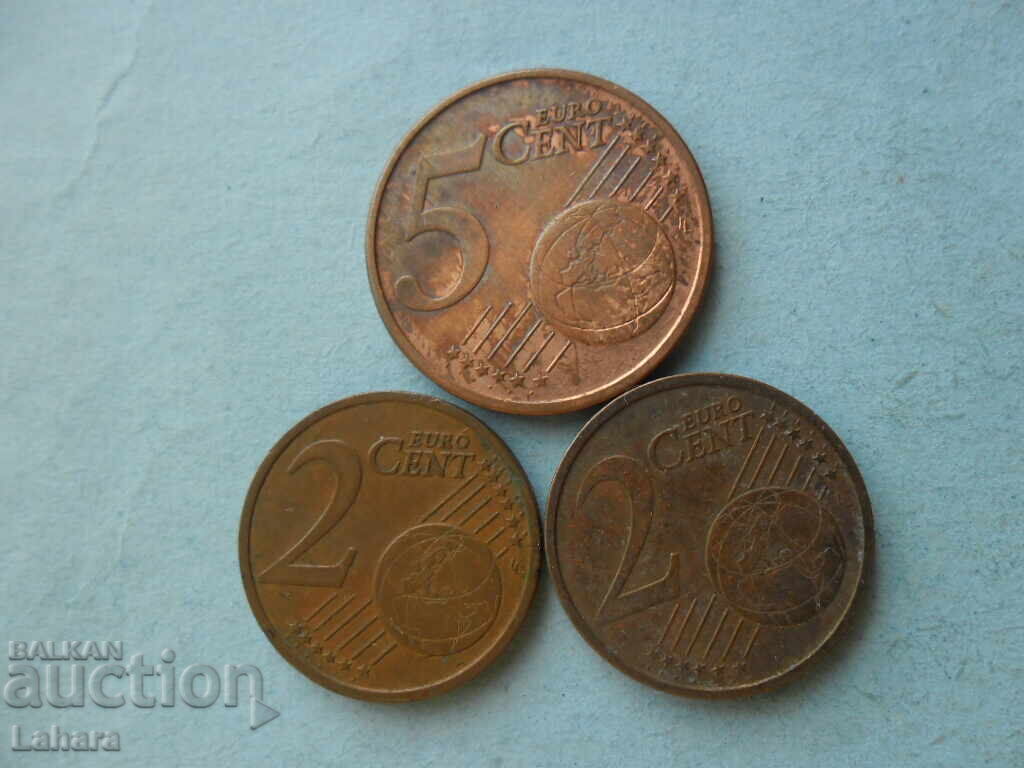 2 and 5 euro cents 2009, 2010 Slovenia