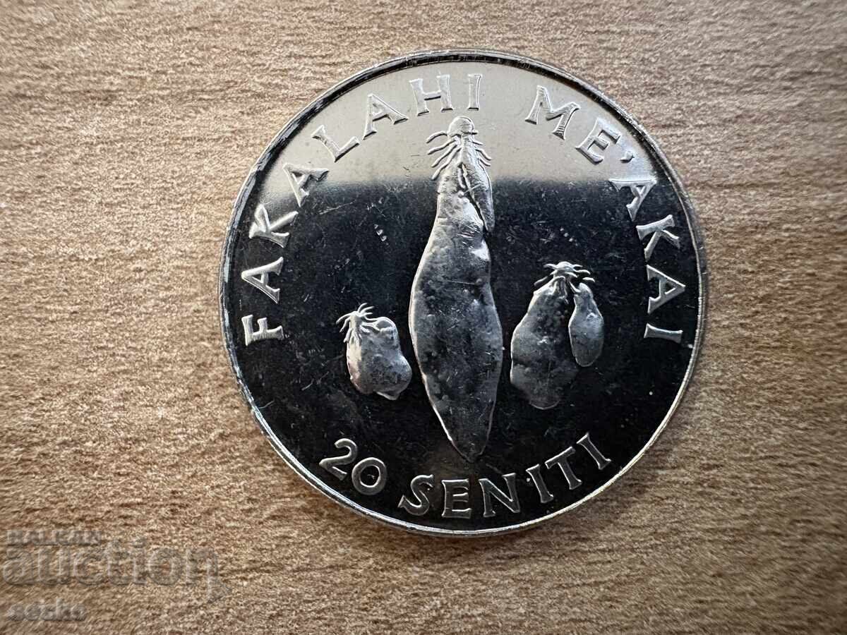Tonga - 20 seniti (2002) - FAO