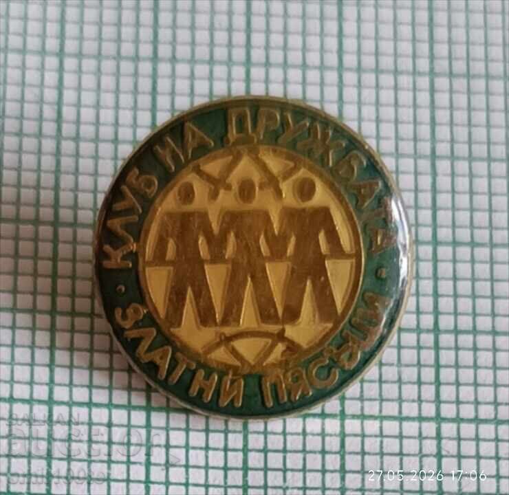 Insigna - Clubul de prietenie Nisipurile de Aur