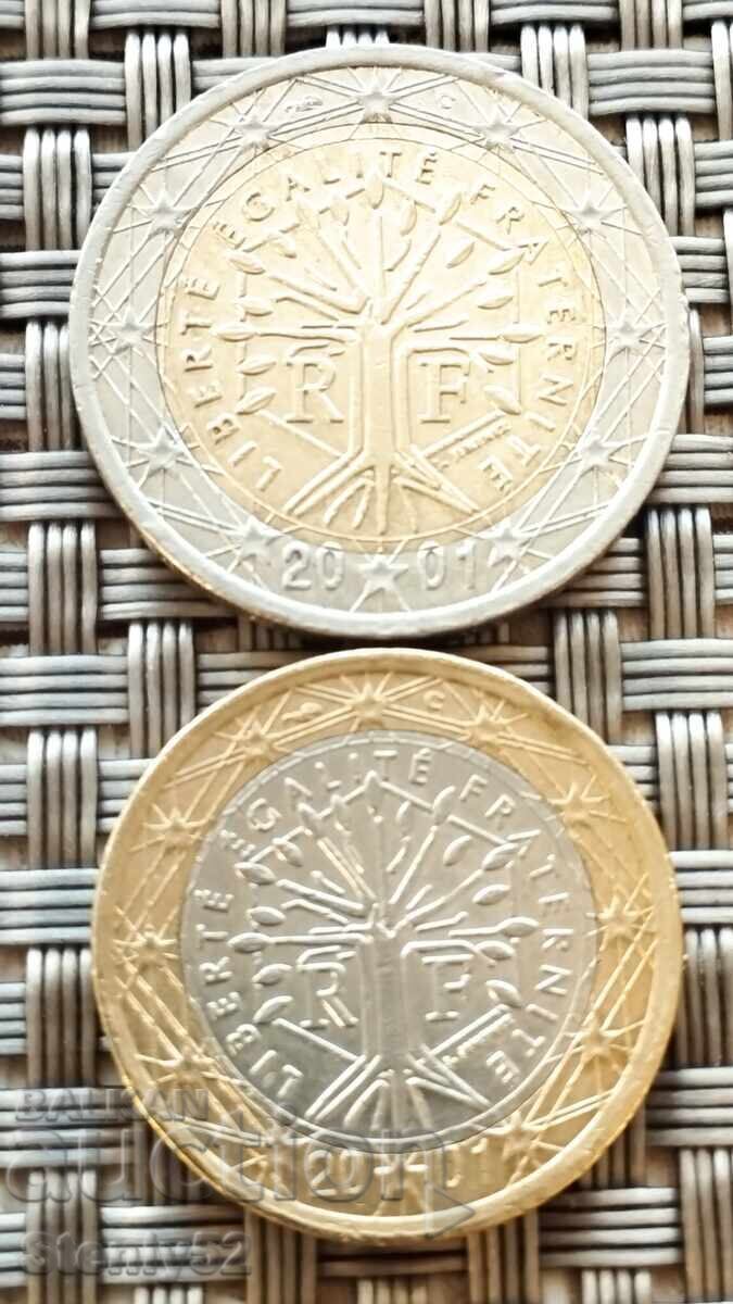 1,2 euro 2001. Franța 1,2 euro 2001. Franța