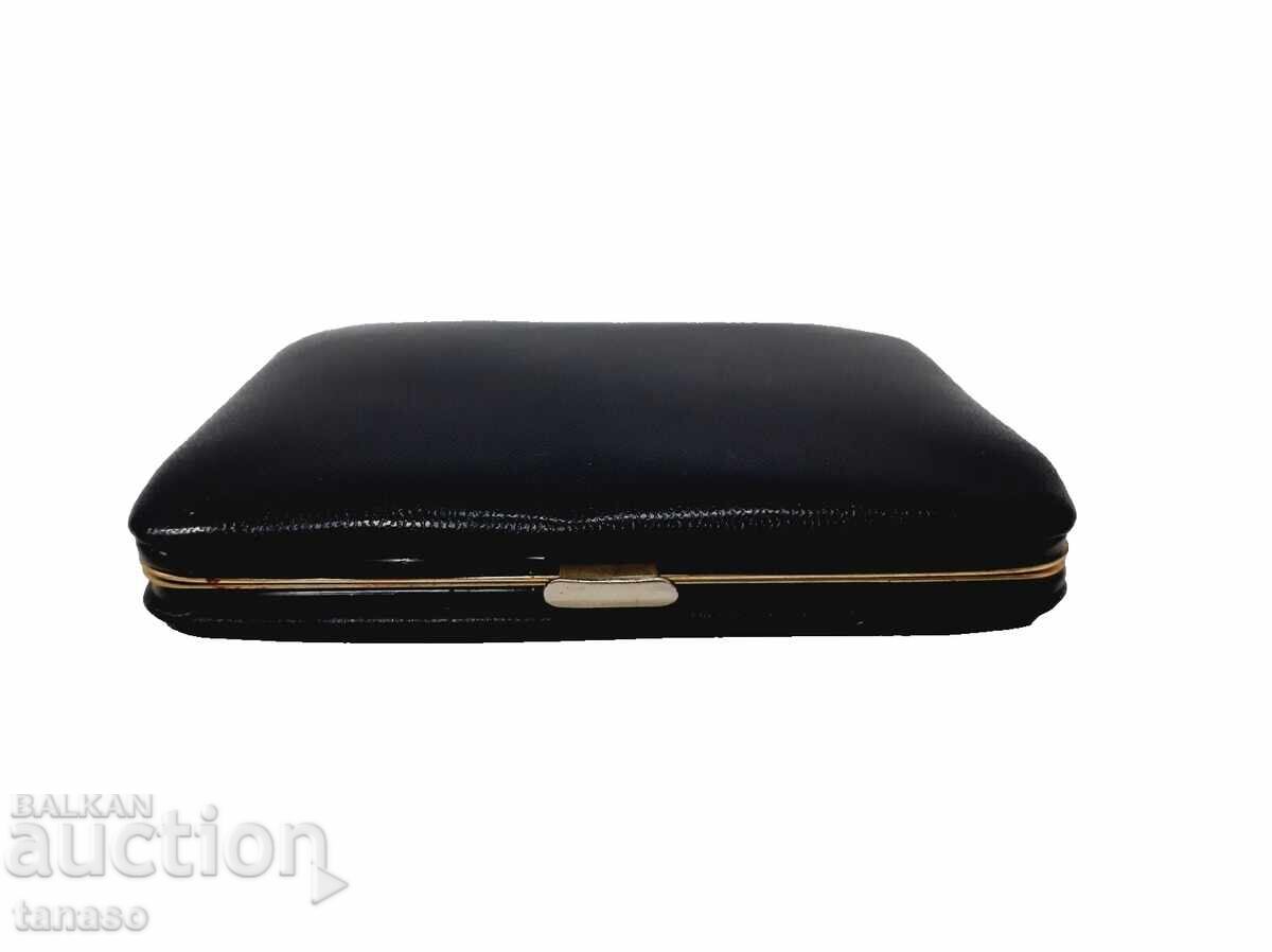 Auction  Retro travel manicure set with leather case