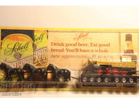 H0 1/87 MODEL TRĂSURĂ CU CAI TREN VAGON CALE FERATĂ