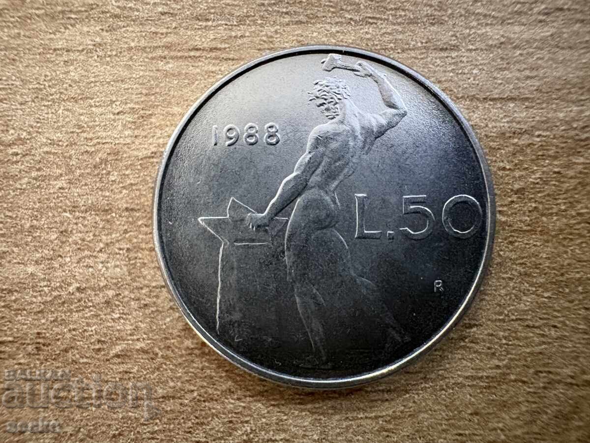 Italia - 50 lire (1988)