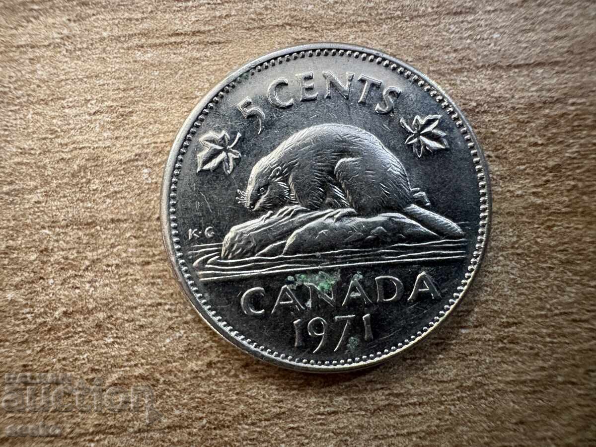 Canada - 5 cenți (1971)