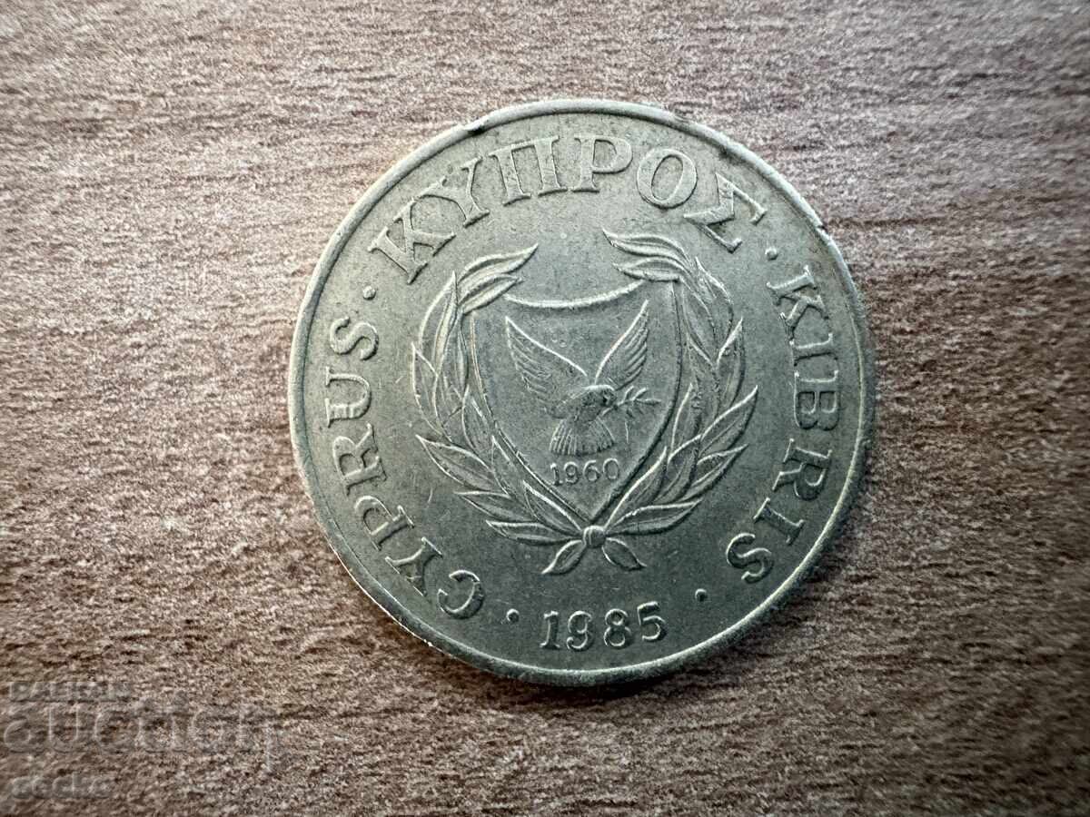 Cipru - 20 cenți (1985) cu preț € 0.40 | 0.78 BGN