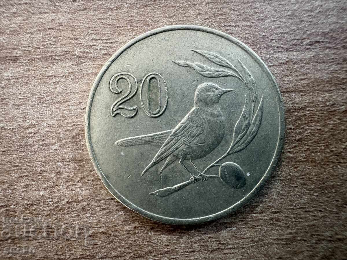Cipru - 20 cenți (1985)