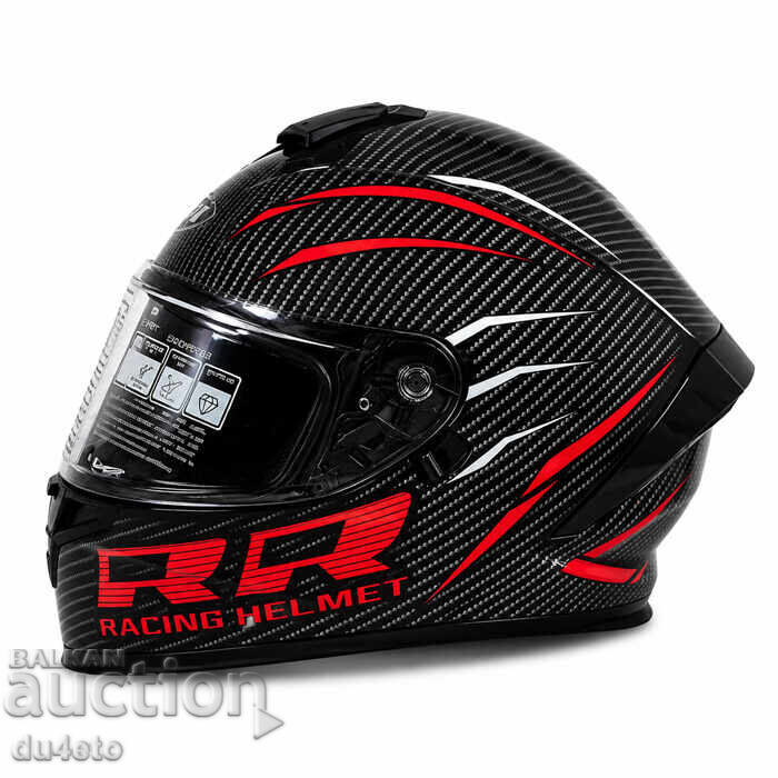 Мото каска Dual Visor – Интегрална Racing каска за мотор атв с цена € 35.00 | 68.45 лв.