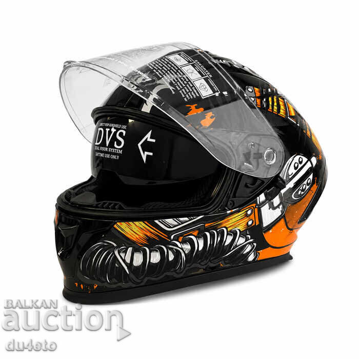 Мото каска Dual Visor – Интегрална Racing каска за мотор атв - 6