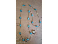 Lot of Swiss Fortis 20mc. Turquoise Necklace Gold Filled 12k