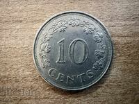 Malta - 10 cenți (1972)