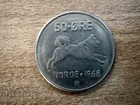 Norway - 50 øre (1968)