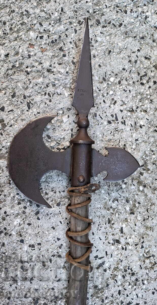 Auction  Antique Battle Axe HALBERD Made in Spain