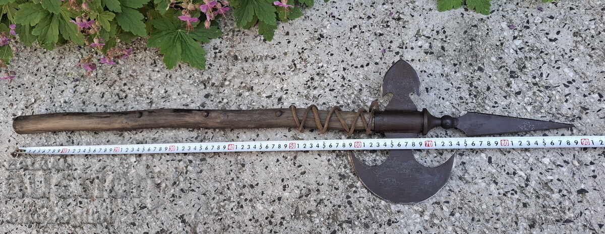 Antique Battle Axe HALBERD Made in Spain - 5