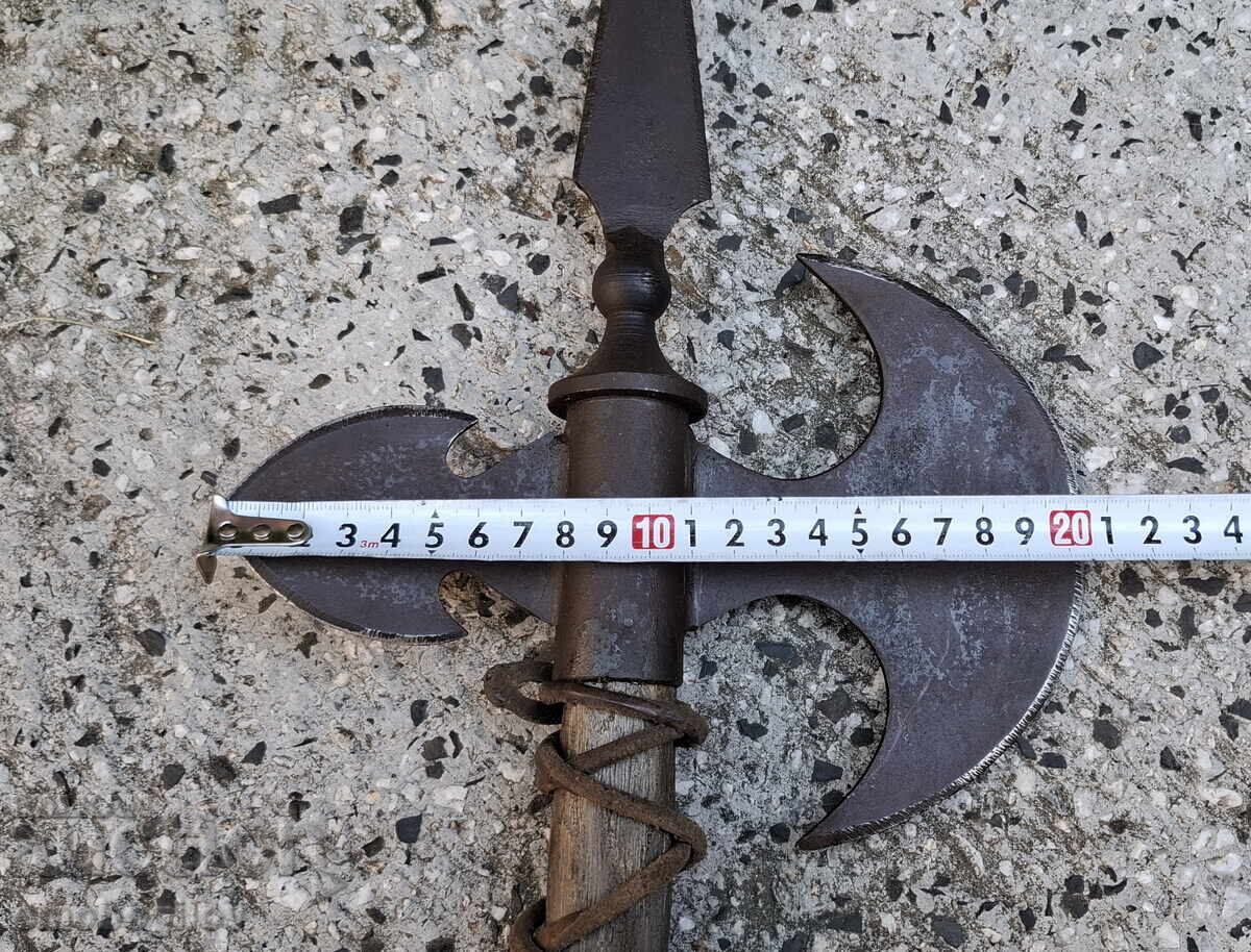 Antique Battle Axe HALBERD Made in Spain - 6