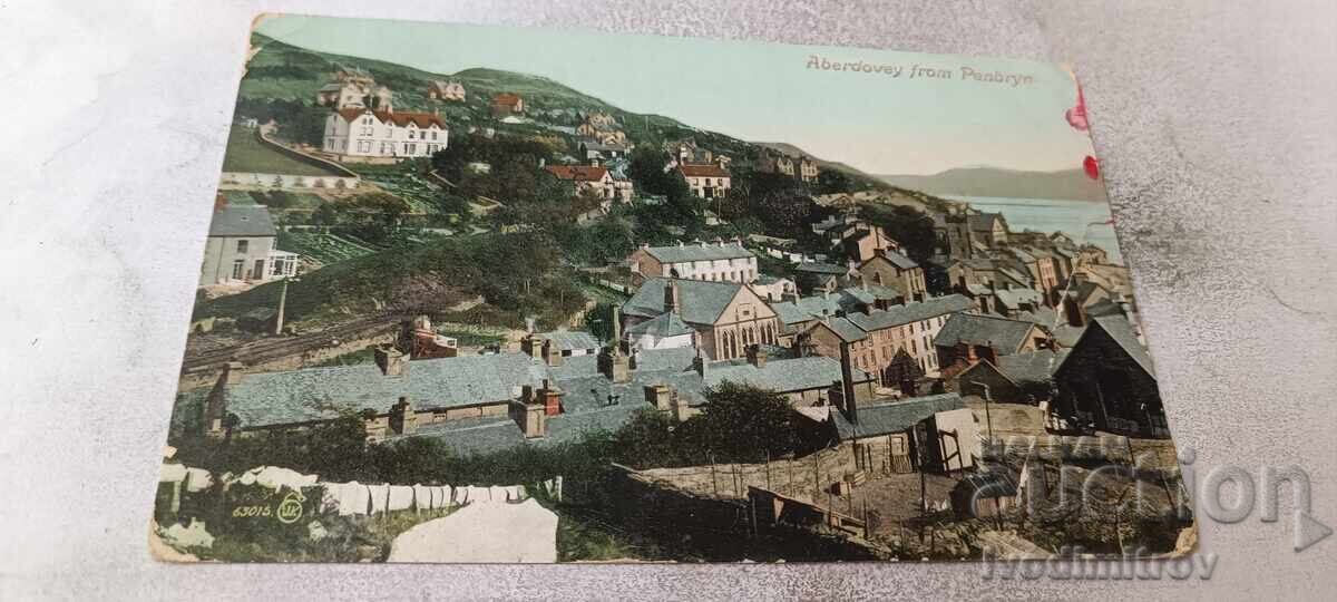 Carte poștală Aberdowey din Penbryn 1909