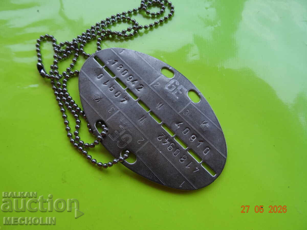 COLLECTIBLE METAL GERMAN DOG TAG
