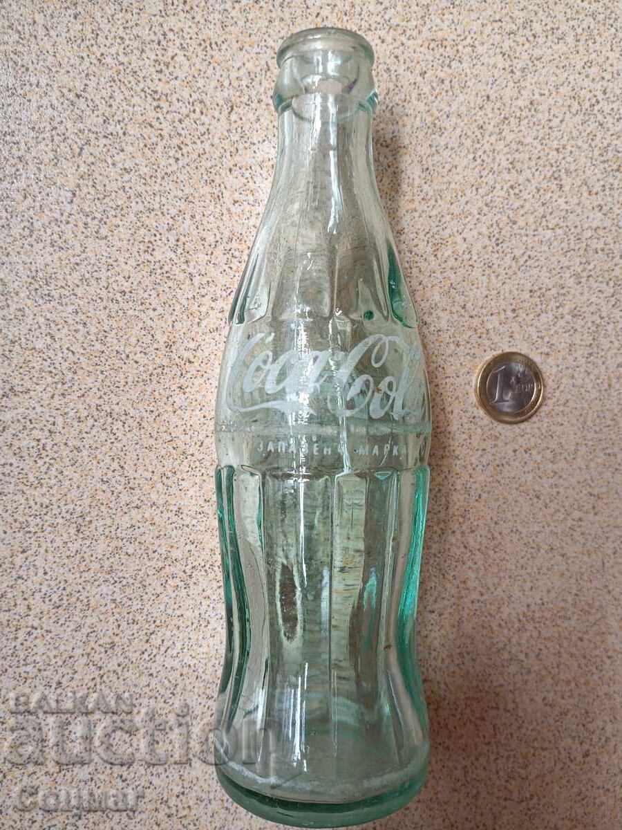 Licitație Sticlă Coca Cola chirilică perioada socialistă colecție Coca Cola