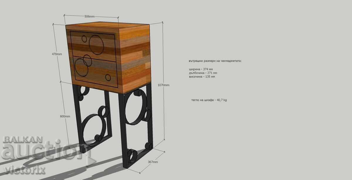 Cabinet with two drawers - 7