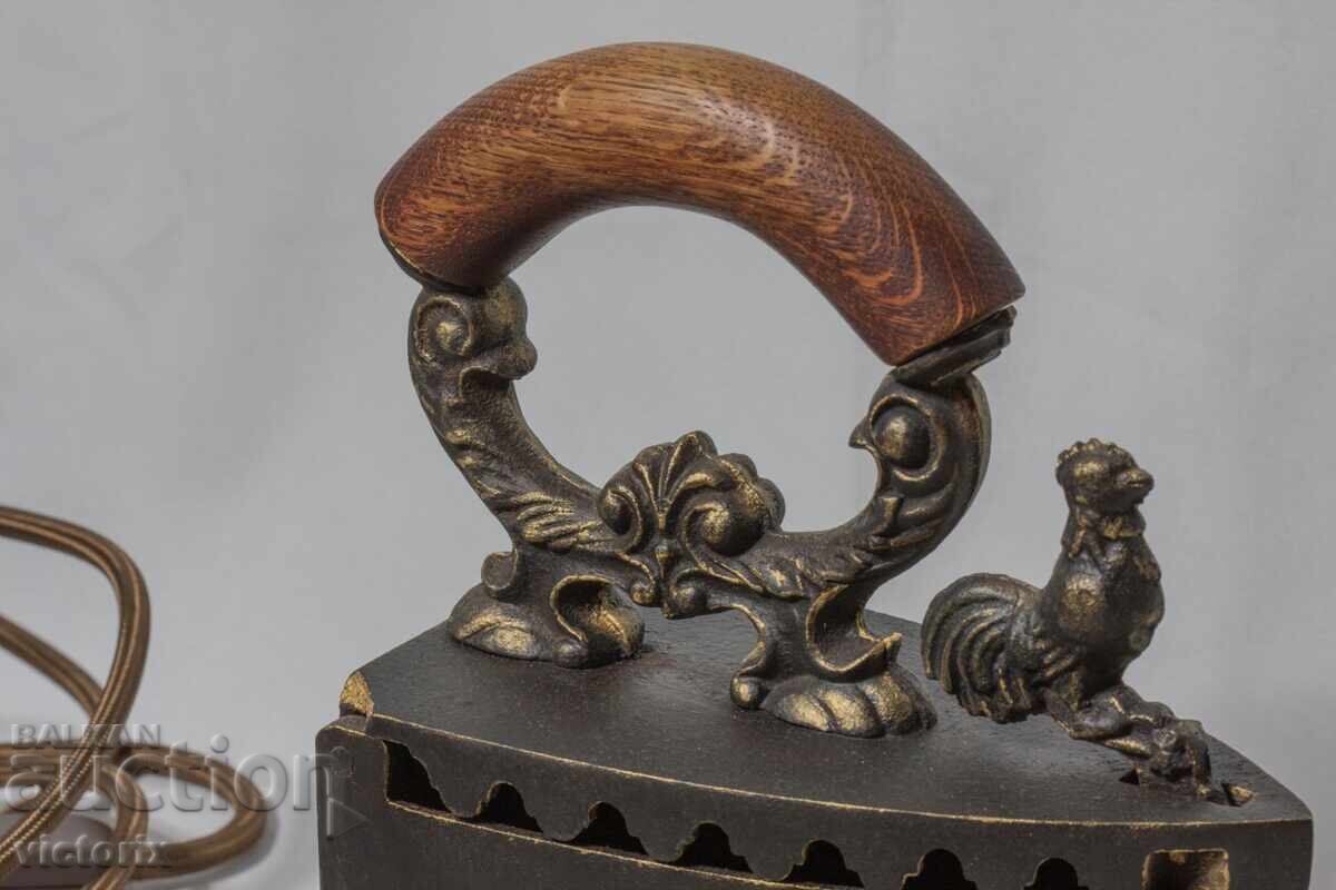 Antique iron - lamp - 6