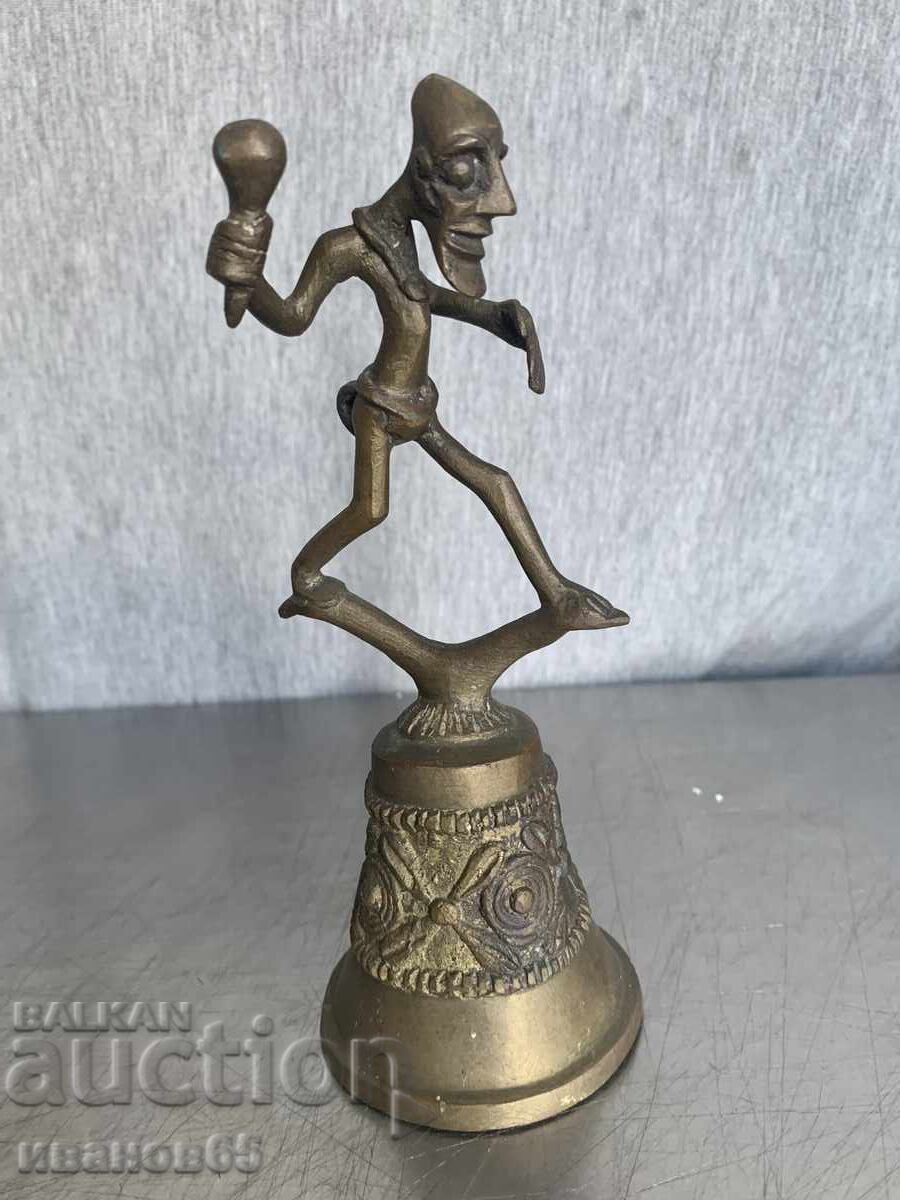 figurină veche din bronz în formă de clopot cu preț € 45.00 | 88.01 BGN