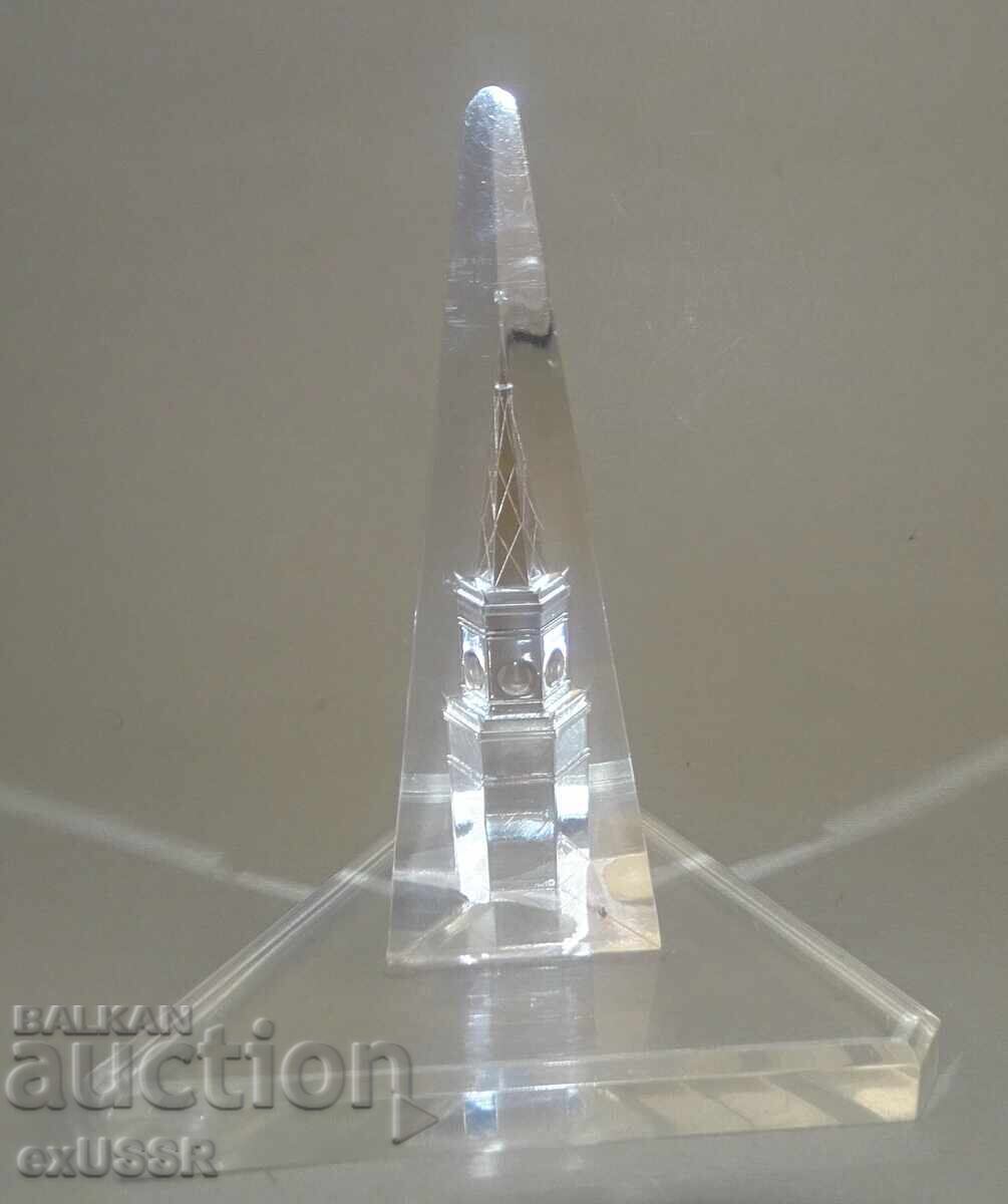 Suvenir Kremlin Turnul Spasskaya Moscova prismă plexiglas