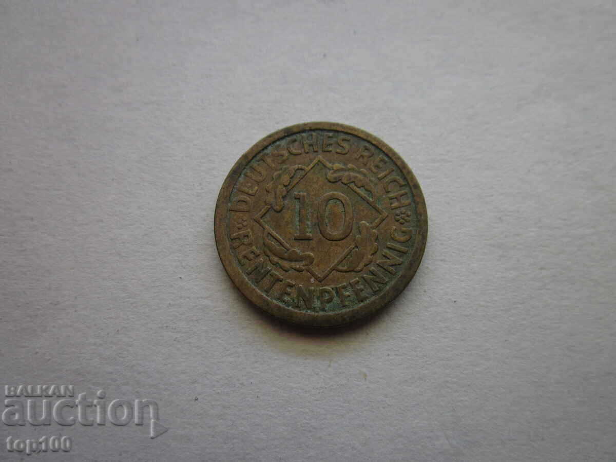 Licitație 10 REICHSFENNIG 1924 BZC !!!