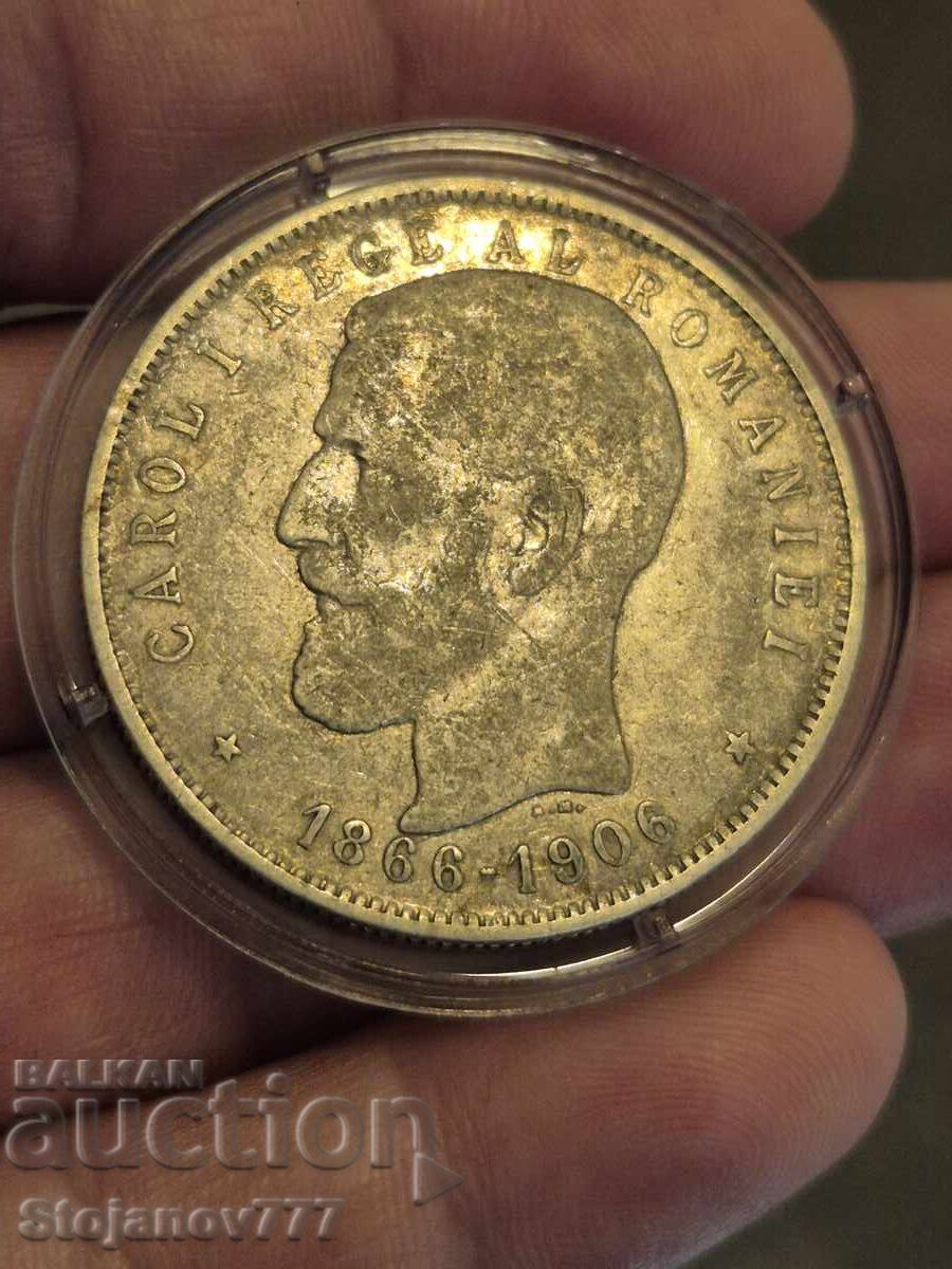 5 lei 1906 Romania