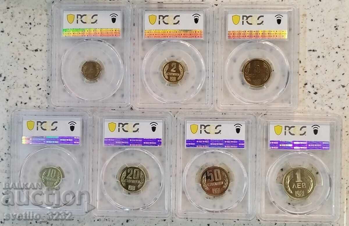 Set 1981 PR 66 PCGS cu preț € 1550.00 | 3031.55 BGN Set 1981 PR 66 PCGS cu preț € 1550.00 | 3031.55 BGN