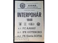 Πρόγραμμα Σλάβια Σόφιας Ιντερτότο 1988