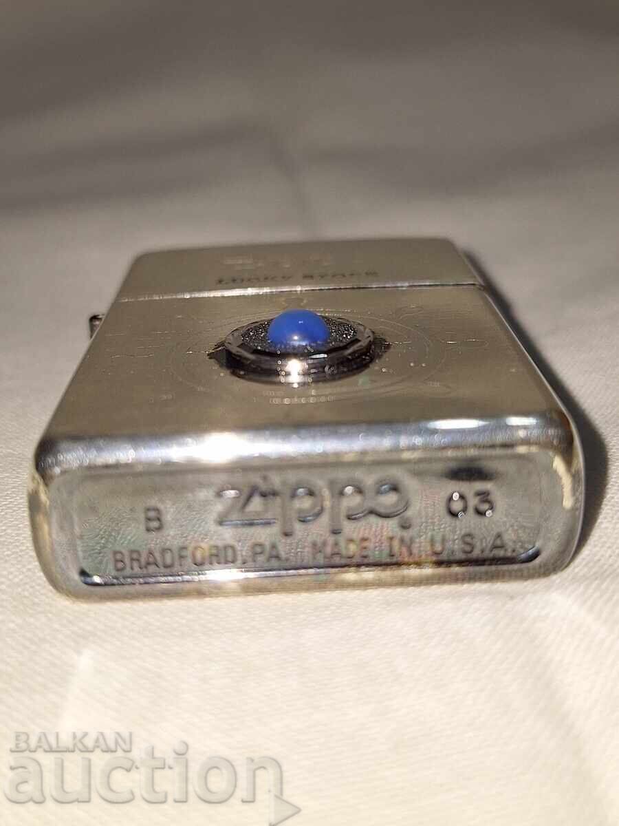 Vintage lighter--Zippo--Lucky stone--USA - 6