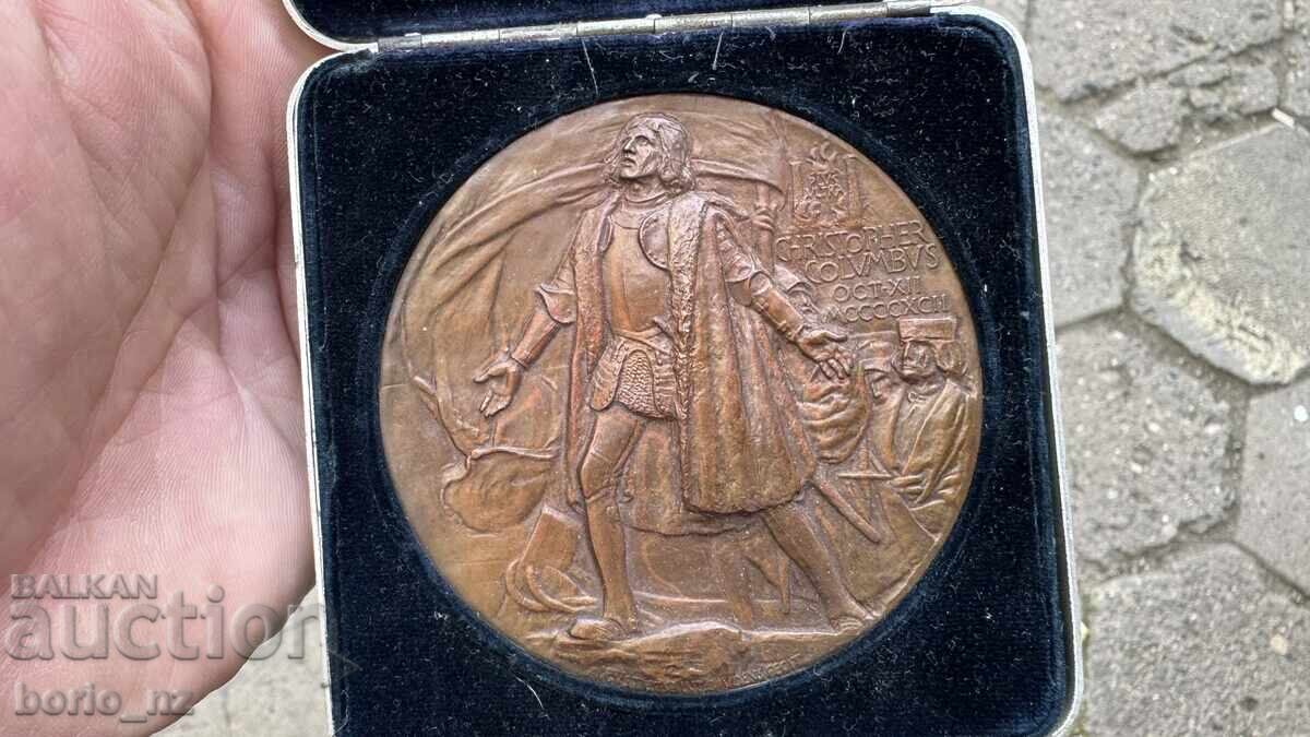 Old Christopher Columbus plaque BZC - 5