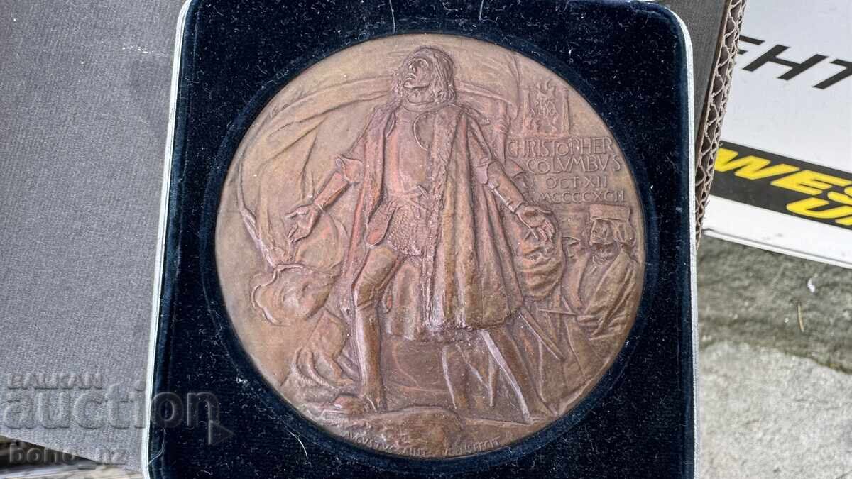 Old Christopher Columbus plaque BZC
