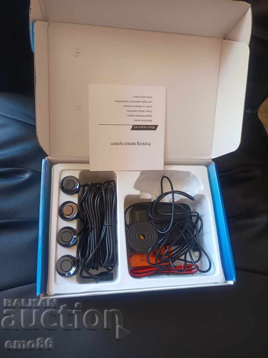 Parking sensor system with 4 sensors gloss black