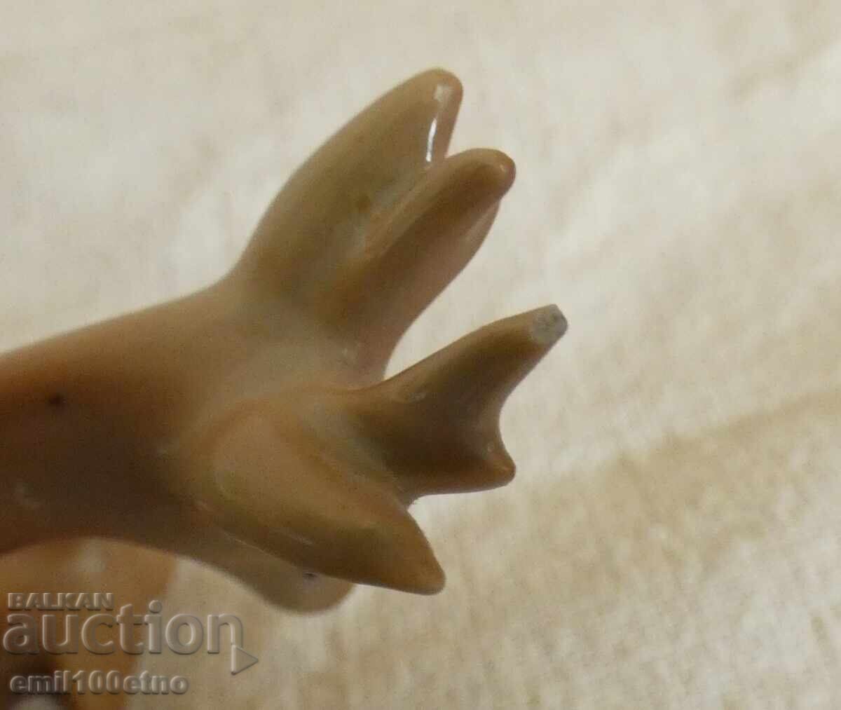 Figurină căprioară și căprior, porțelan bulgăresc vechi Izida - 6
