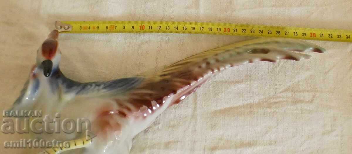 Figurină mare Fazan, porțelan bulgăresc vechi Izida - 7