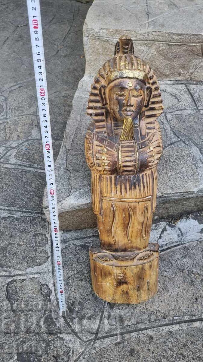 Statuie din lemn a lui Tutankhamon