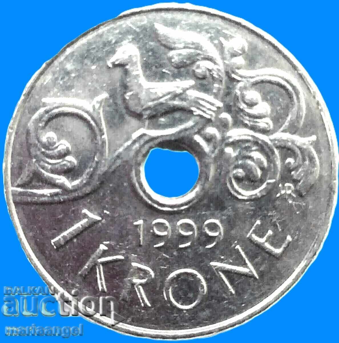 Norway 1 kroner 1999 - 5