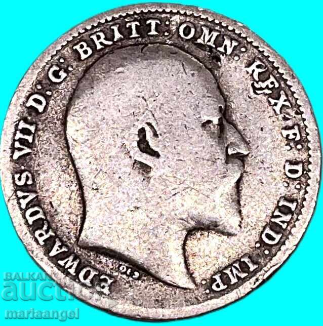 Livrarea Marea Britanie 3 pence 1903 Maundy George V argint