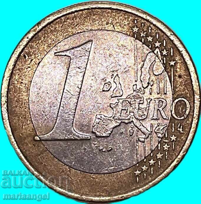 Delivery of 1 Euro 2002 Germany Bimetallic
