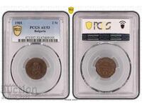 2 Centi 1901 AU 53 PCGS