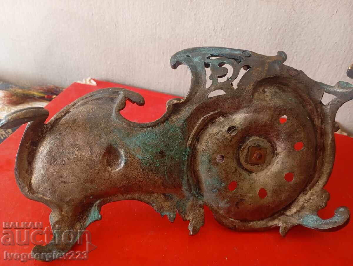 Rococo bronze inkwell - 7