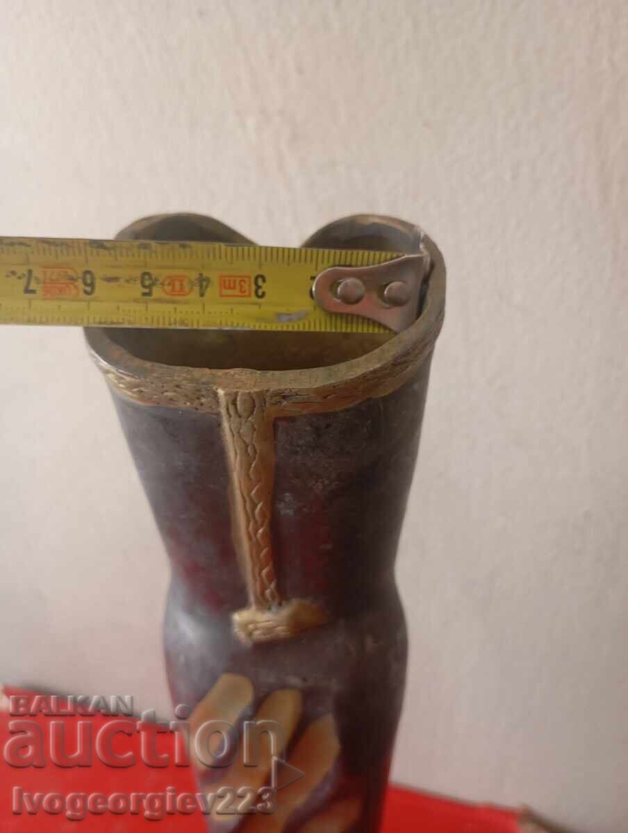 Vintage bronze vase - 5