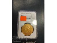 100 франка 1855 MS61  NGC