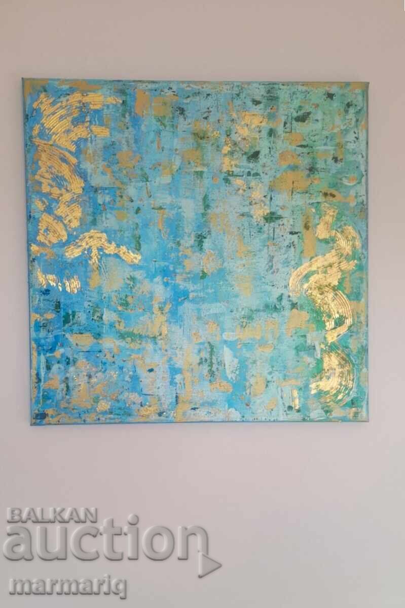 Livrarea Tablou abstract, acril 50x50 cm, decor modern stilat