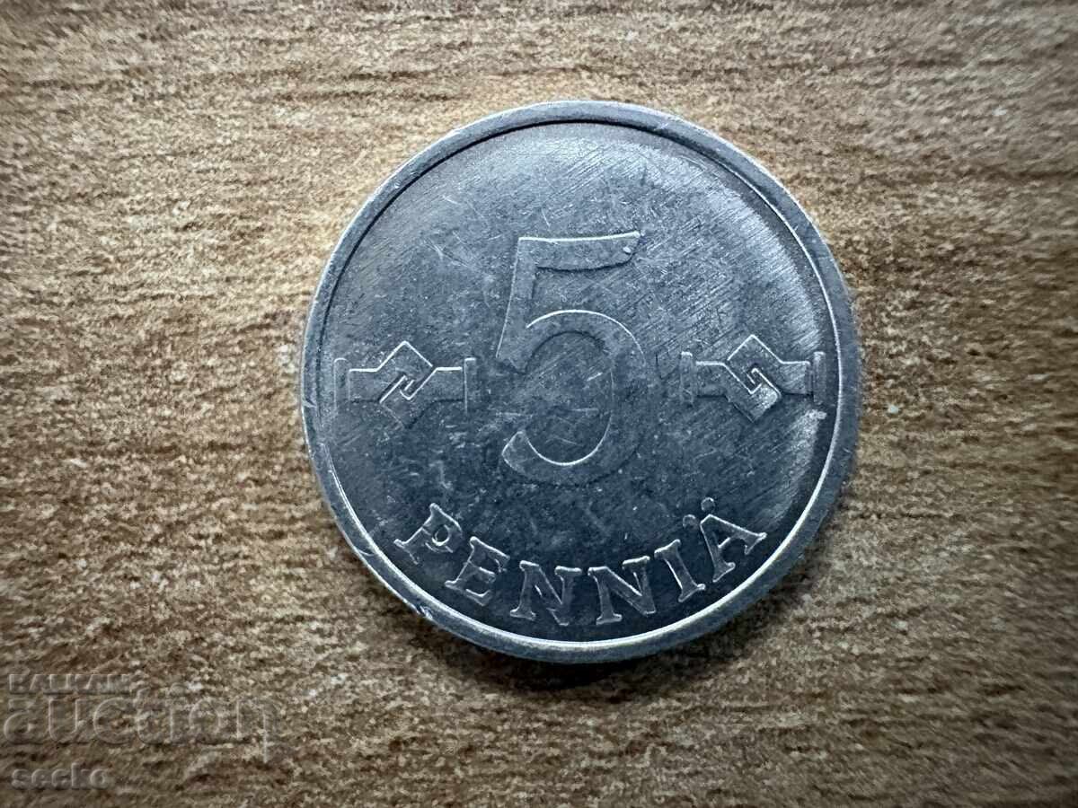 Finland - 5 penniä (1980)