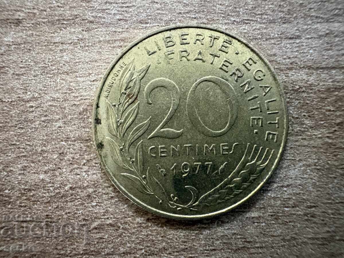 France - 20 centimes (1977) France - 20 centimes (1977)