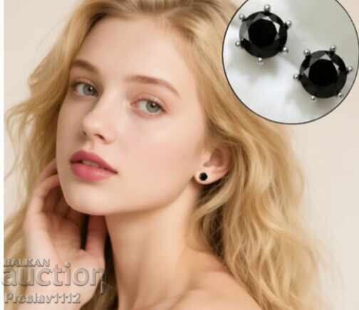 Onyx earrings 4mm