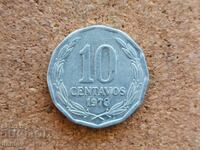 Chile 10 centavos, 1978